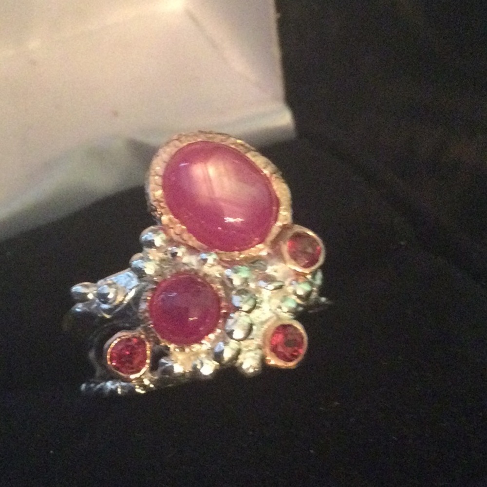 Genuine Natural Star Ruby Ring - image 5